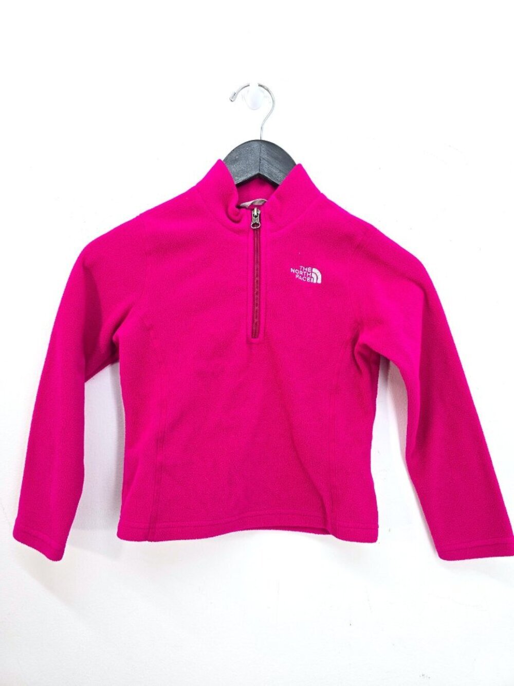 The North Face Pink Fleece Zip Jacket Girls Size XS (6)